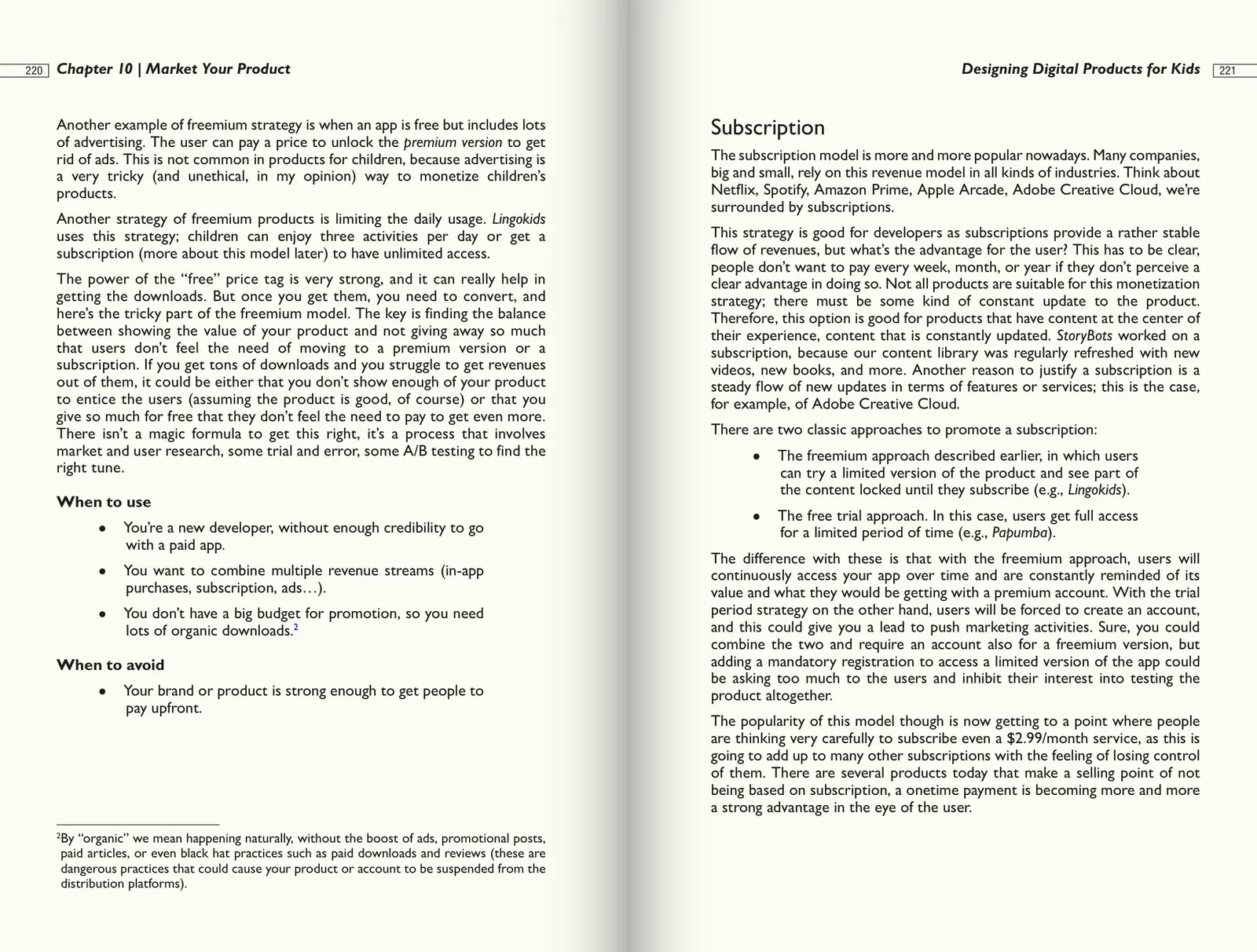 Spread from the book: Ch. 09–12 · Testing, launch, and beyond