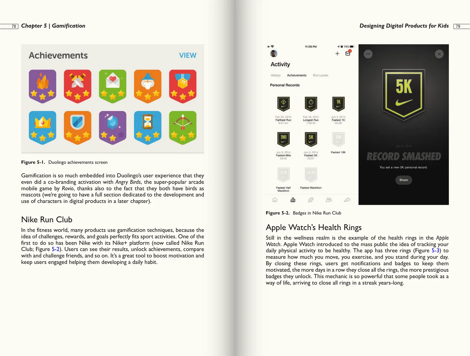 Spread from the book: Ch. 04–05 · Concept and play